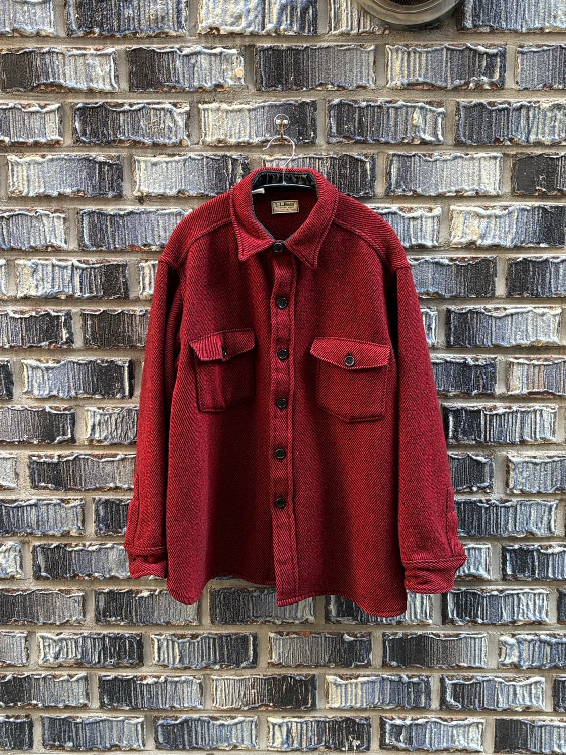 80s 엘엘빈 울 셔츠 상품이미지1