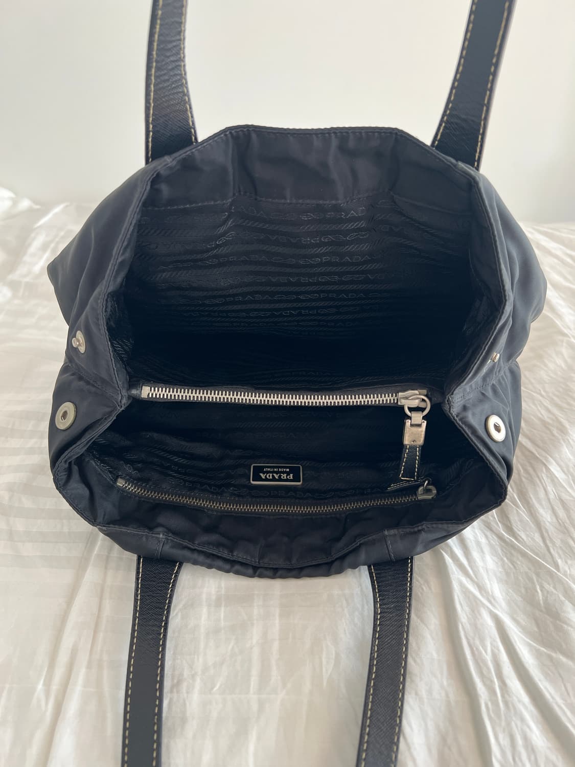 빈티지 프라다 포코노 레더 트리밍 숄더백 상품이미지5