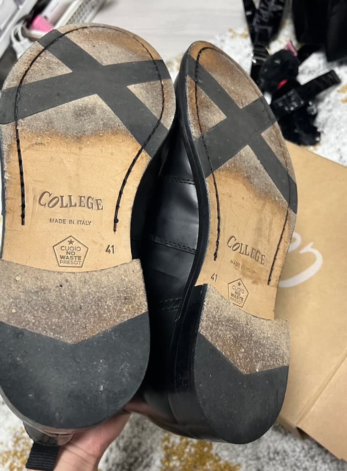 college 로퍼 디테일 부츠 상품이미지2