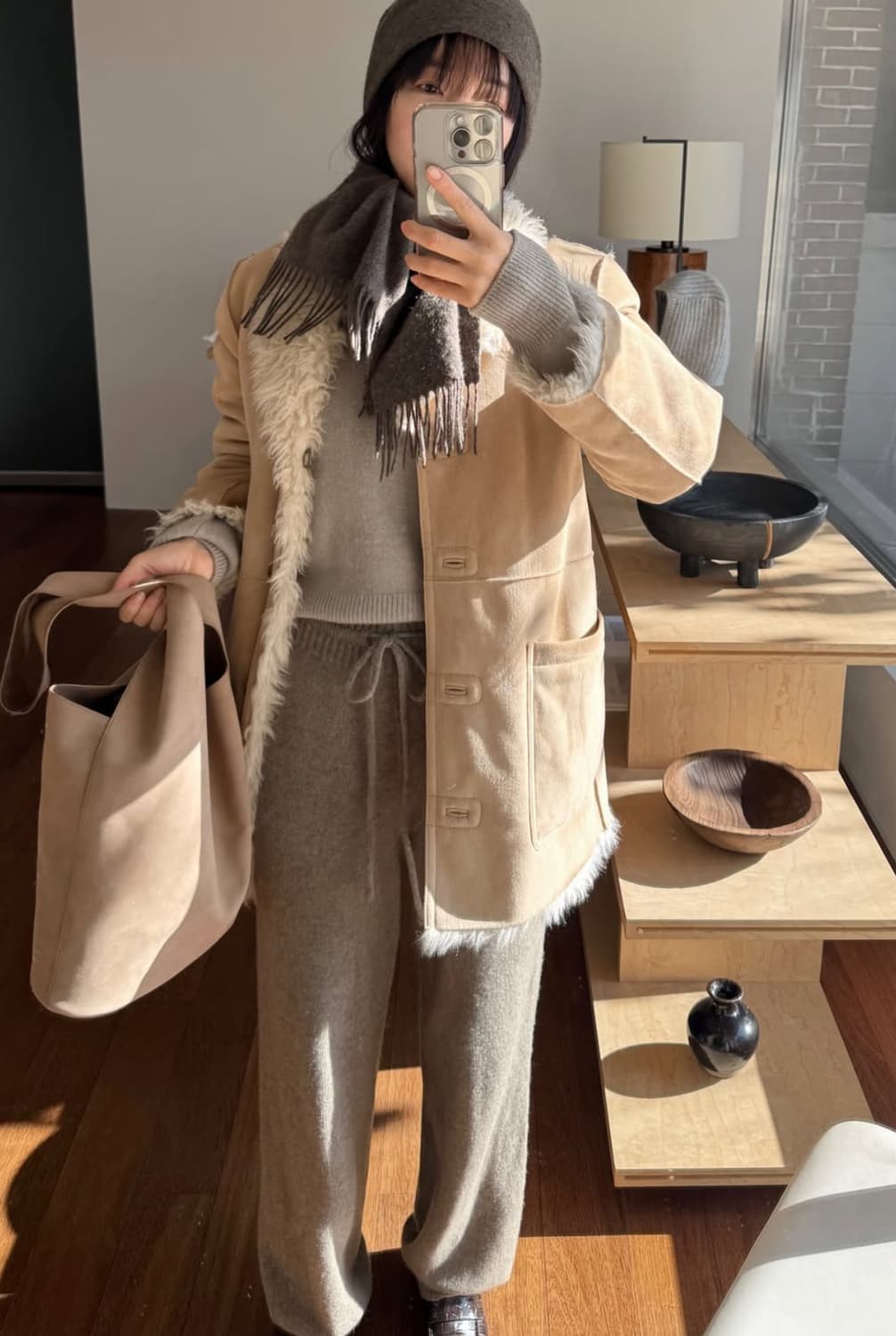 lfm 코지 니트 팬츠 (블랙) 상품이미지5