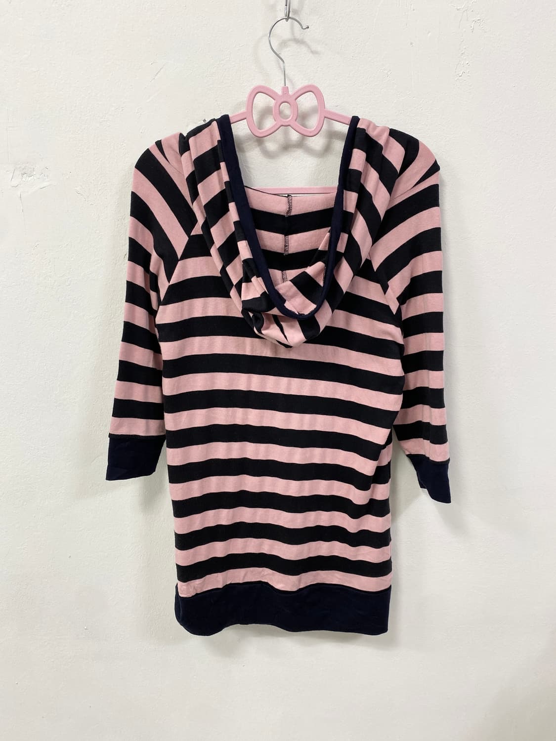 [PLAY] 갸루 핑크 스트라이프 후드 상품이미지7