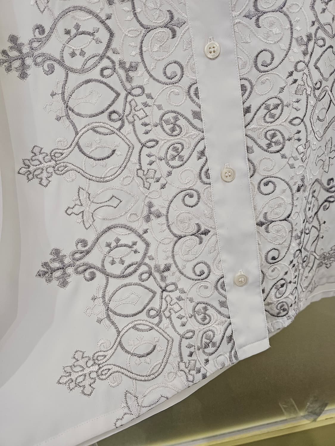 Japan 크롬st 자수 블라우스 상품이미지3