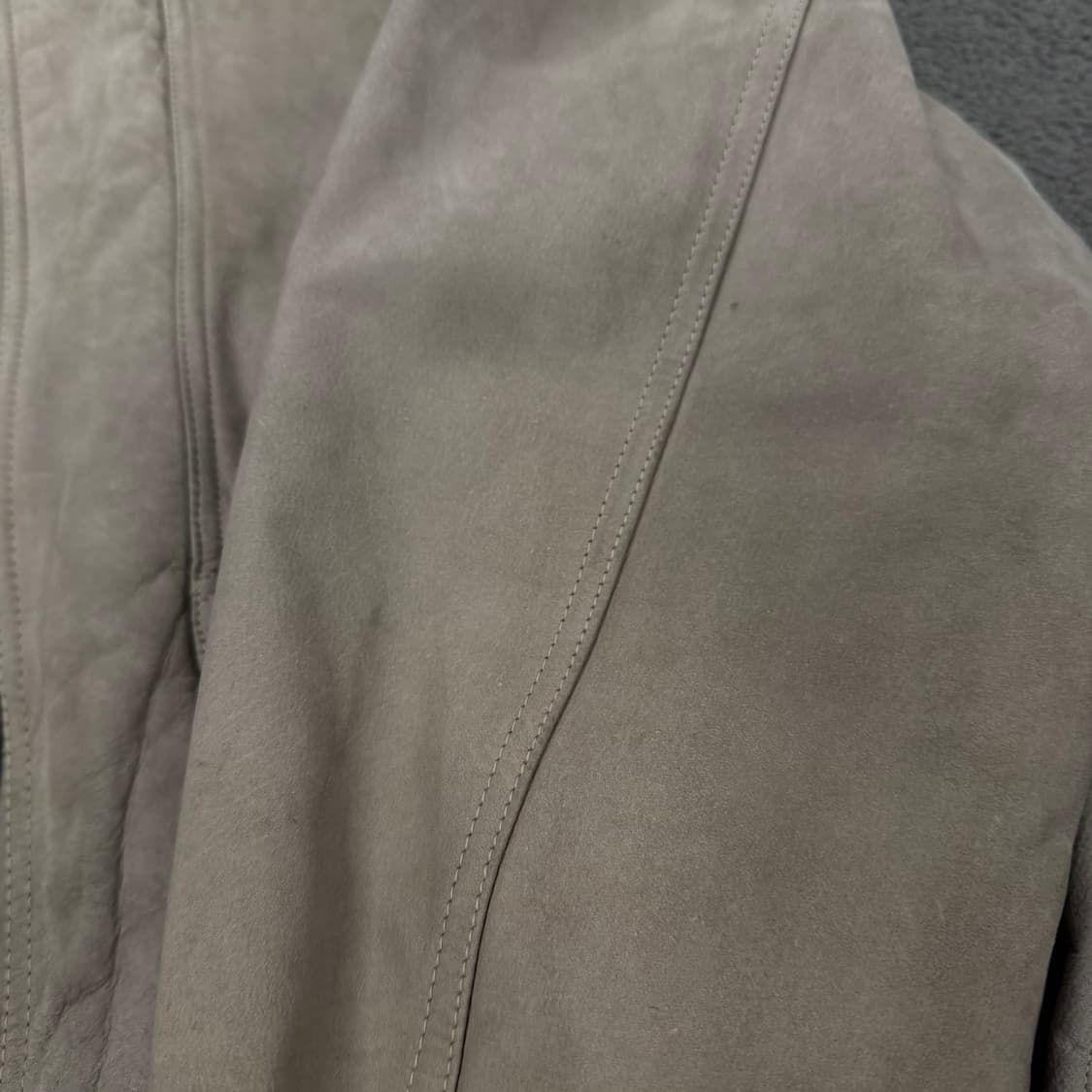 [ M ] 90s 빈티지 유러피안 쉐입 플라이트 보머 가죽 레더 자켓 상품이미지9