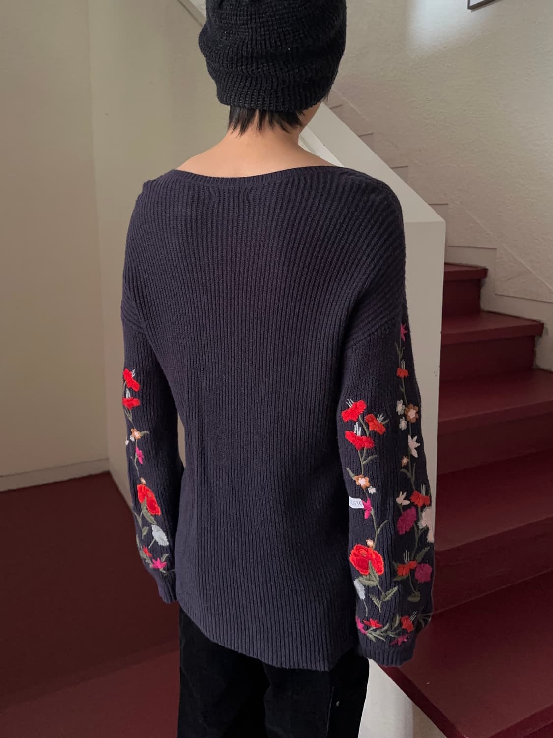 American Eagle Outfitters 로즈 엠브로이더리 니트 상품이미지6