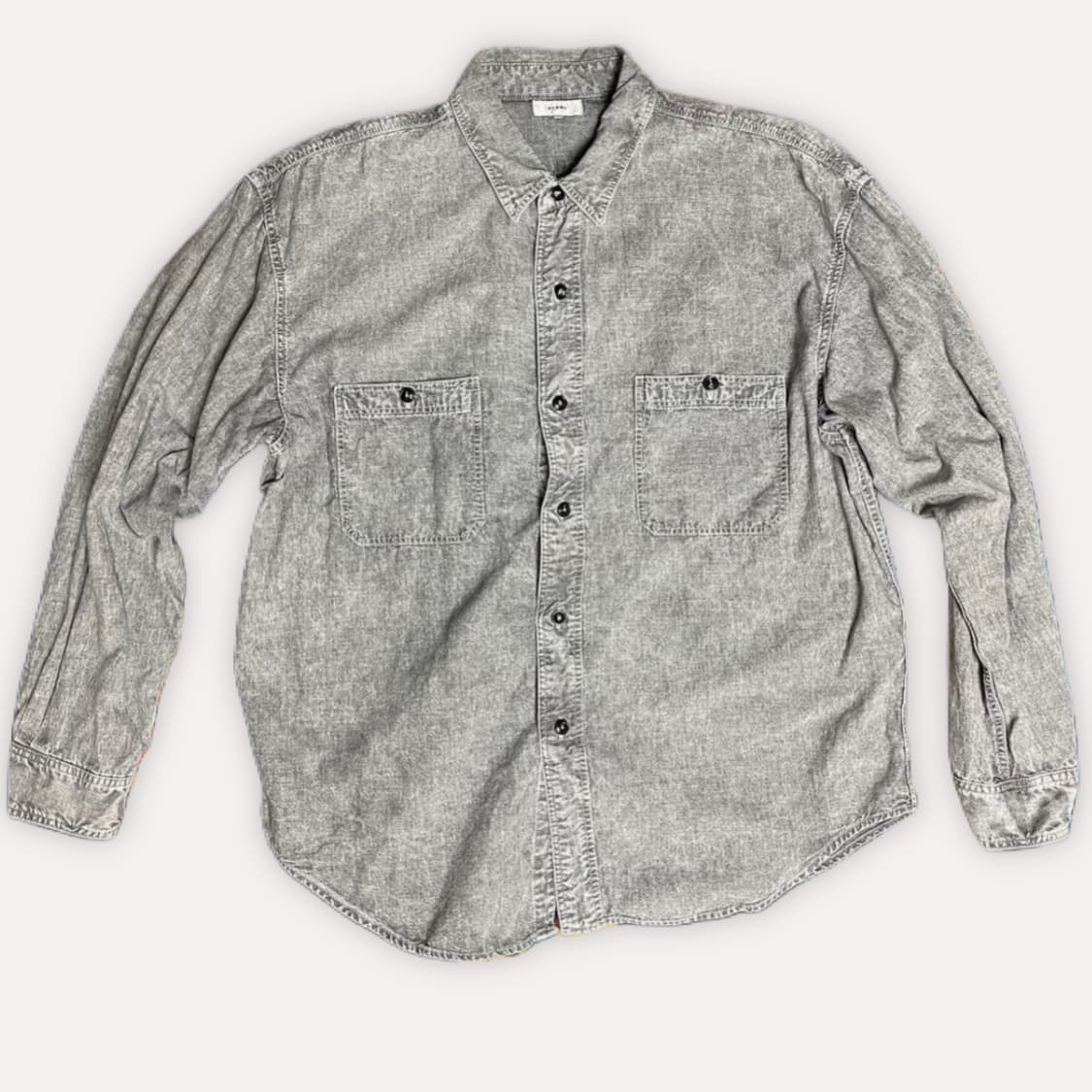 BEAMS Work Shirt  Gray Washed M 상품이미지1