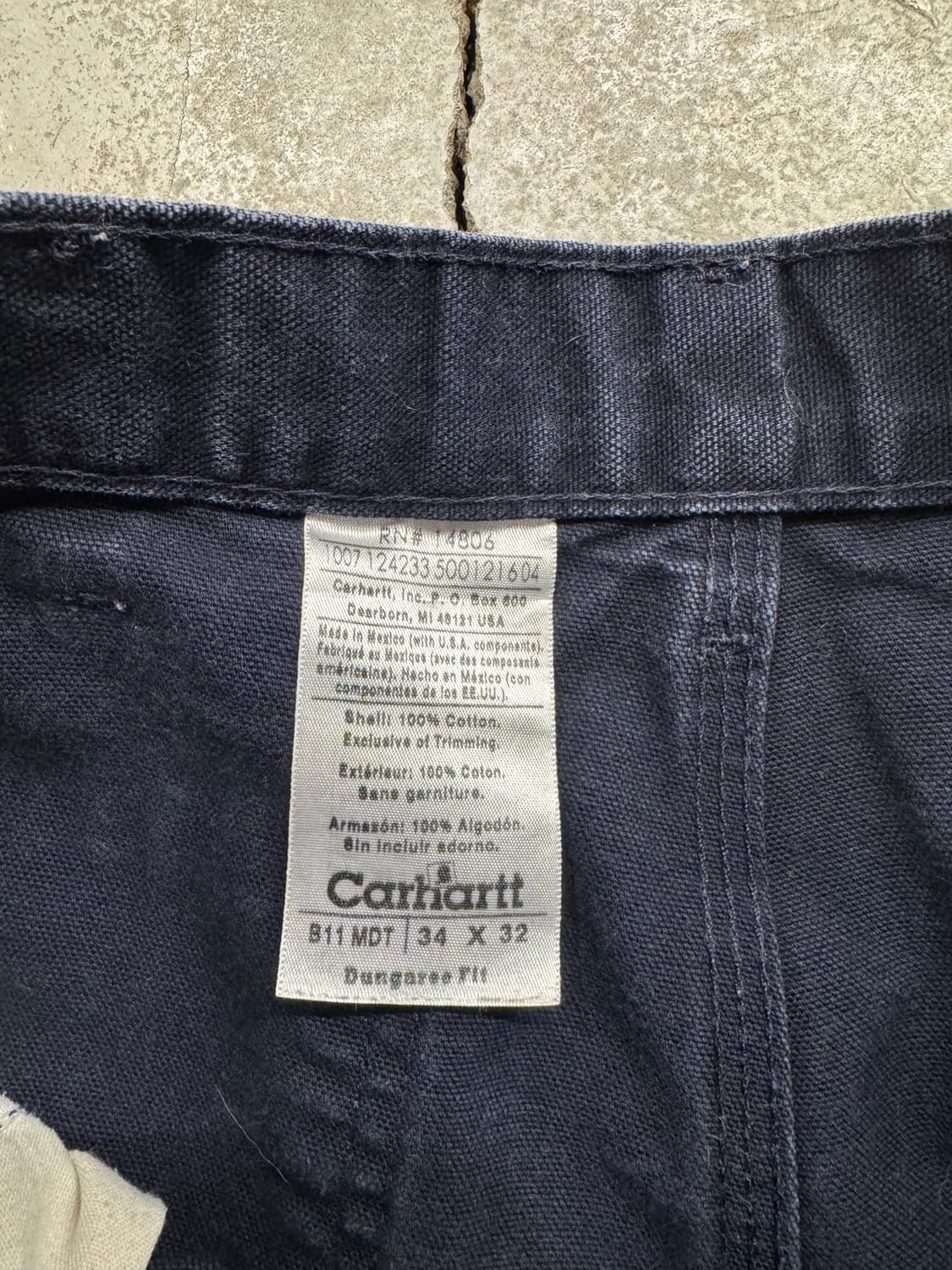 칼하트 B11 MDT 싱글니 워크팬츠 상품이미지6