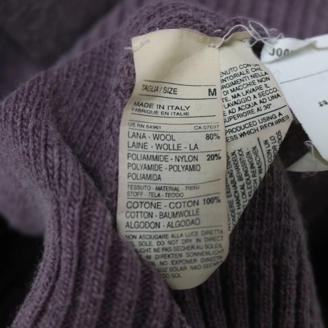 베네통 니트 후드 울 혼방 집업 61105 상품이미지7