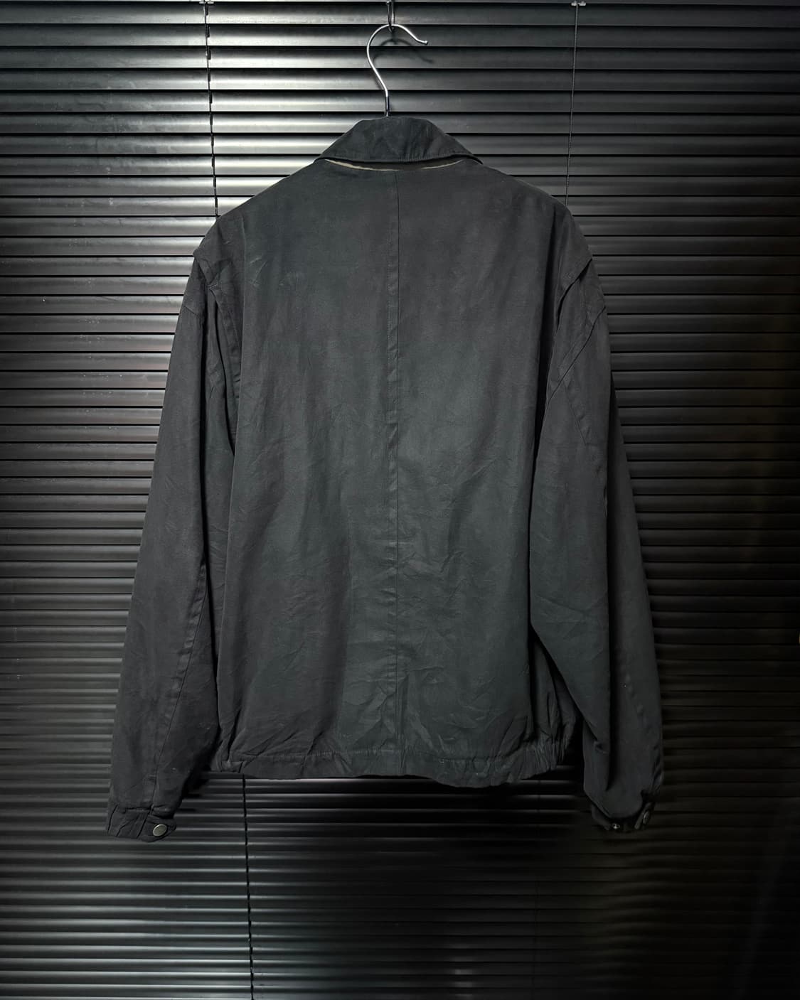 폴로 랄프로렌 블랙 스웨이드 블루종 봄버 점퍼 카라 자켓 XL 105 상품이미지4