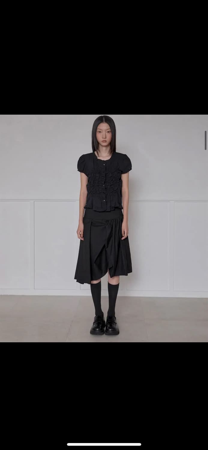 플레이업 Draped 미디 스커트 상품이미지2