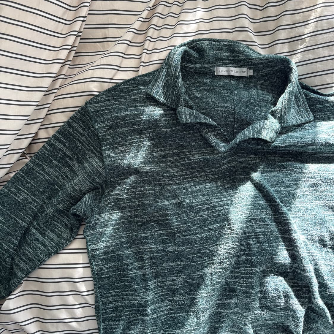 LIFUL MINIMAL GARMENTS 긴팔셔츠(그린, L) 상품이미지2