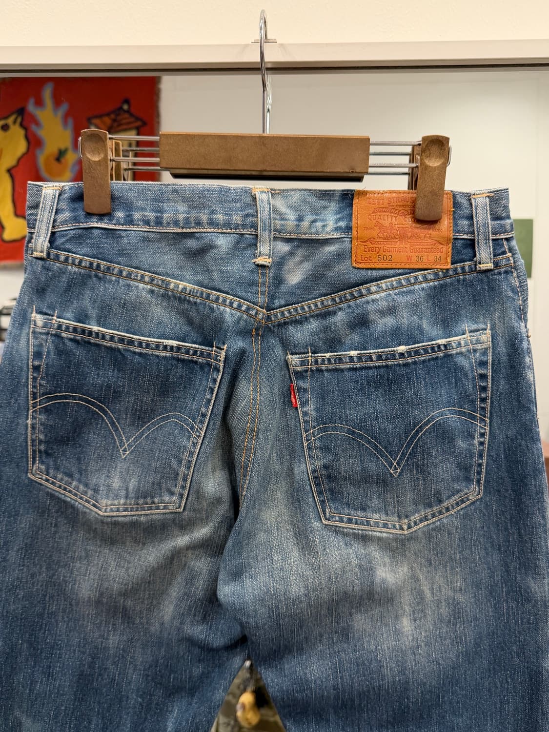 00s Levis 리바이스 502 셀비지 데님 팬츠 (32inch) 상품이미지6