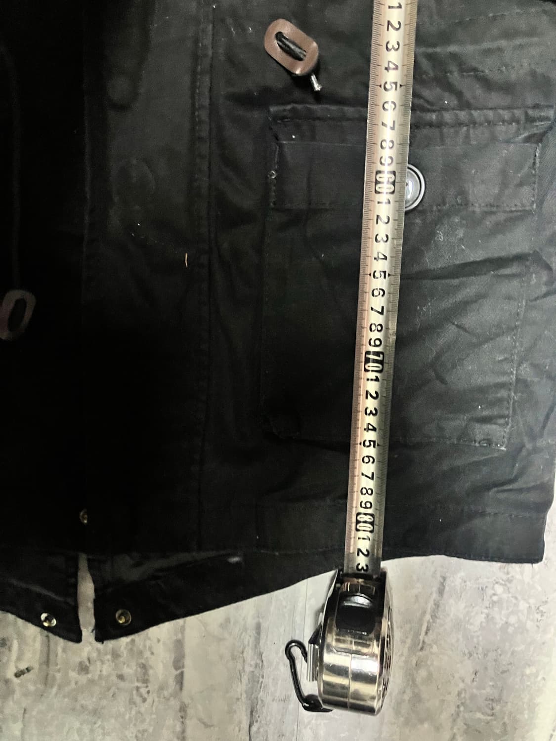 일본빈티지 Lenly 올드스쿨아메카지 혁오풍 울프죠라쿤 사파리야상자켓 상품이미지4