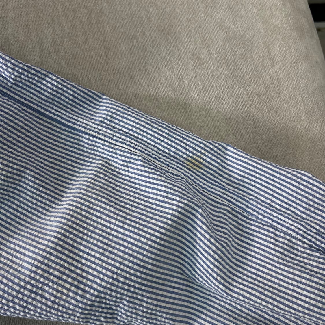 105 폴로랄프로렌 시어서커 스트라이프 넥버튼 블루종 자켓 상품이미지7