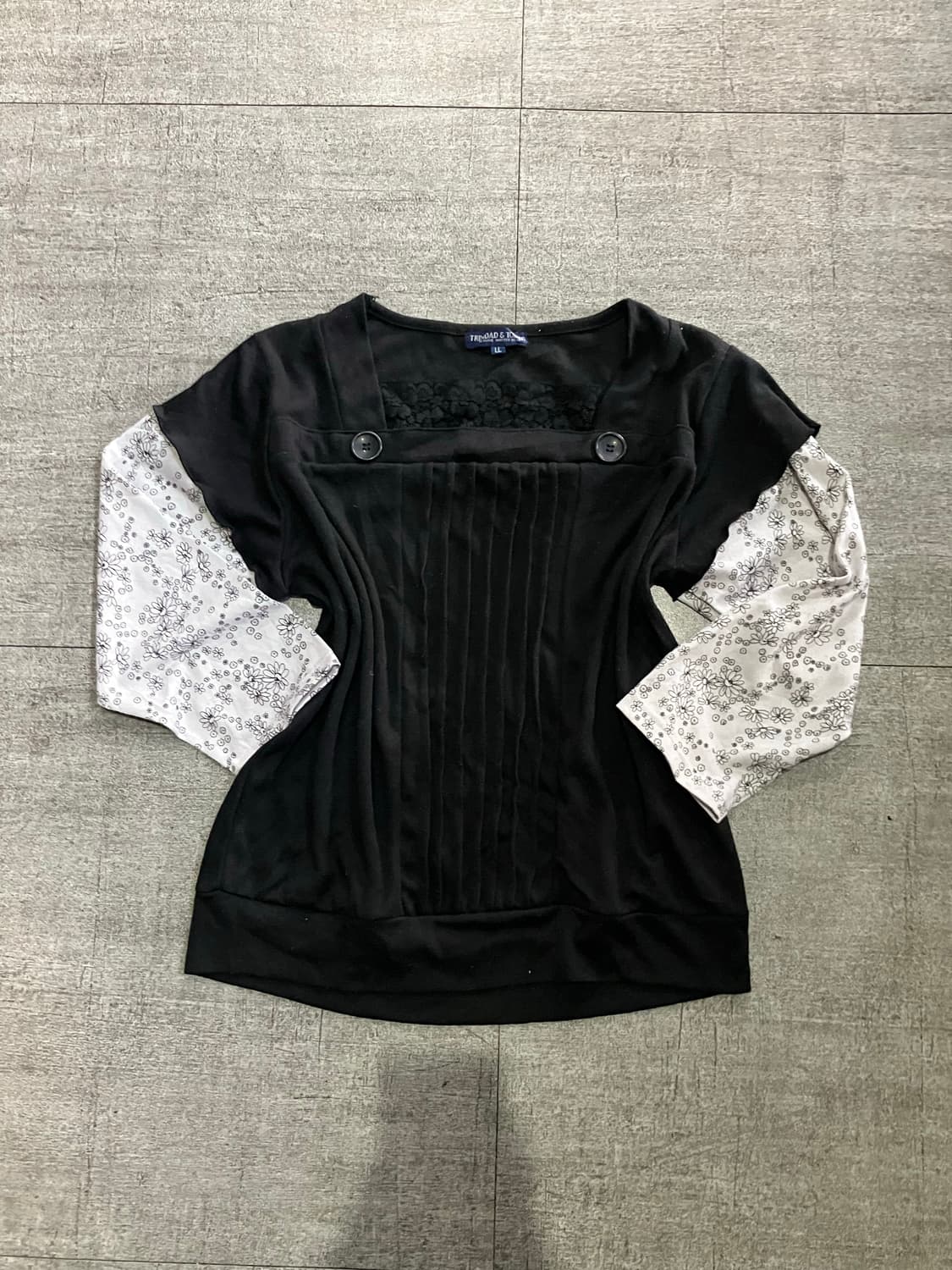 일본빈티지 Trinidad 하구미모리걸 달천깔페어리 레이어드 긴팔티셔츠 상품이미지1