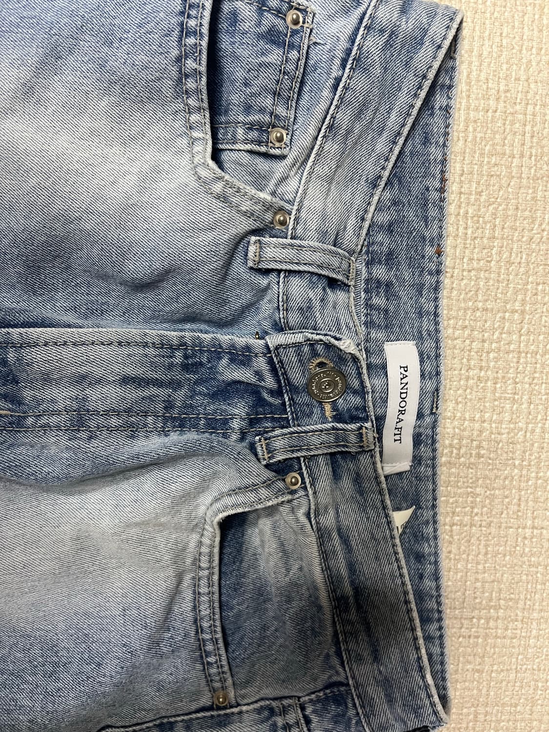 판도라핏 부츠컷 워싱 데님 상품이미지3