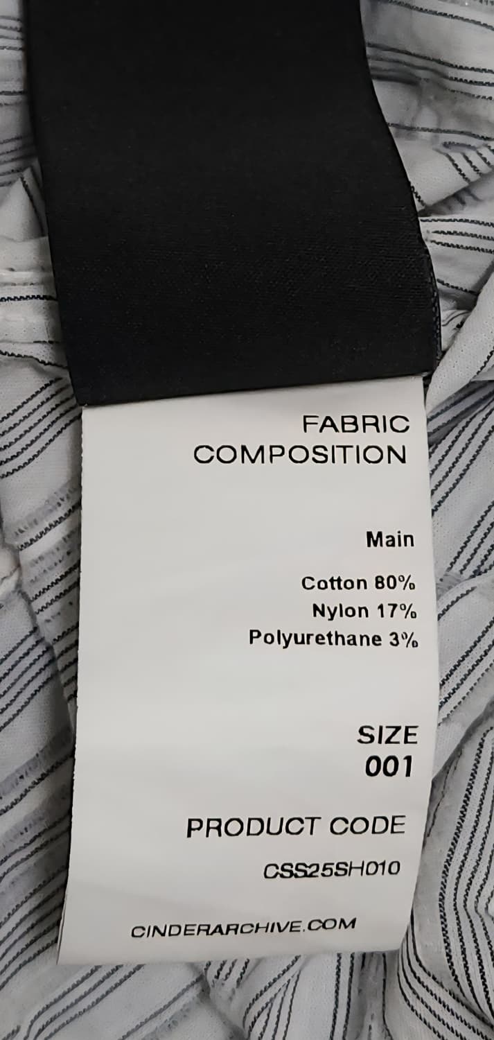 신더 스트라이프 크리스 하프 셔츠 상품이미지2