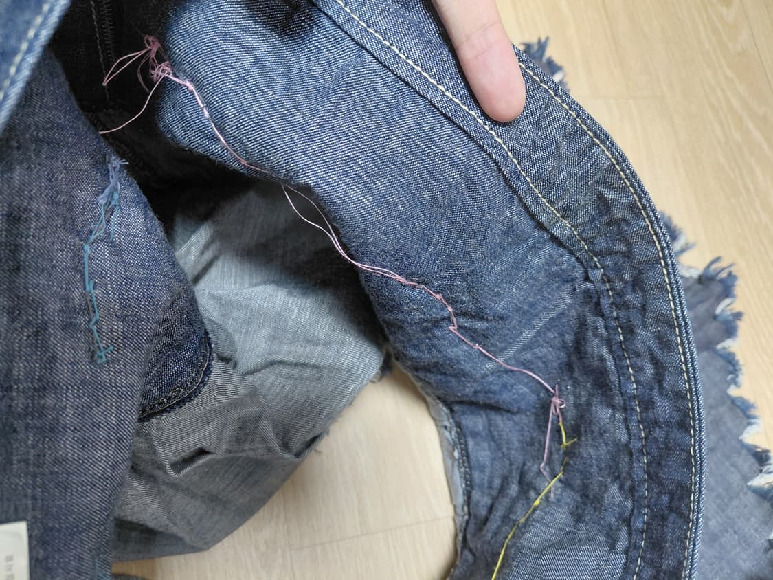 페어리 모리 보헤미아 데님 큐빅 자수 엠브로이드 스커트 상품이미지5