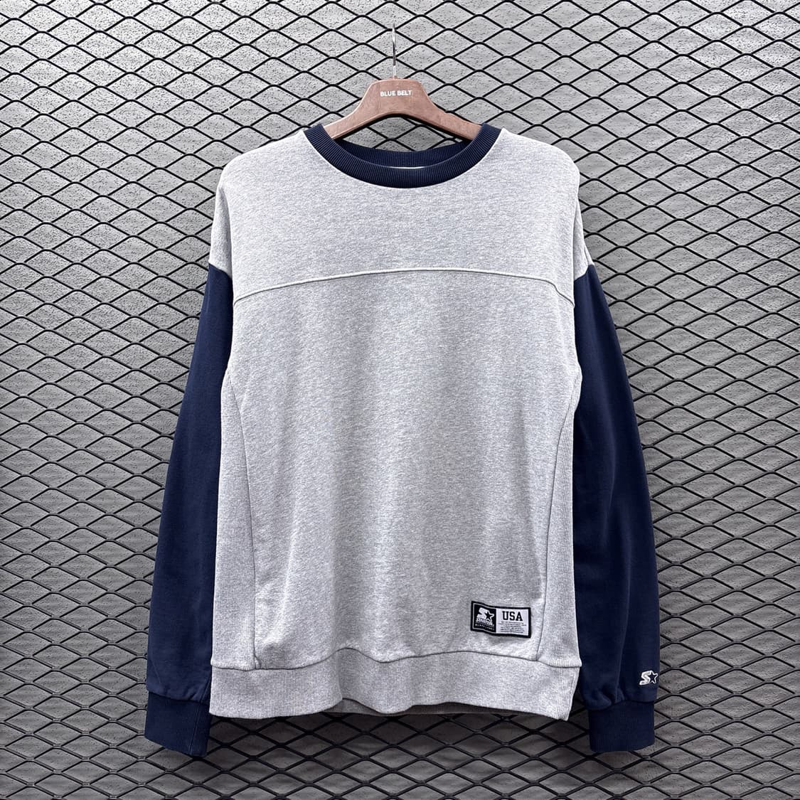 스타터 USA 트레이닝 스웻셔츠 후면그래픽 디테일 그레이 상품이미지2
