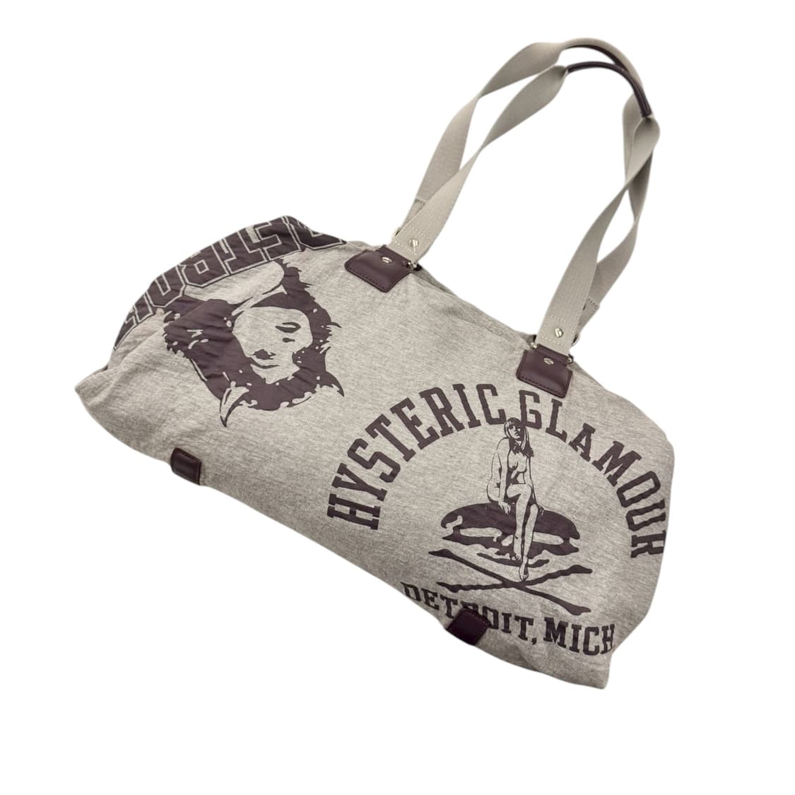히스테릭글래머 프린티드 스웻 숄더백 그레이 상품이미지1