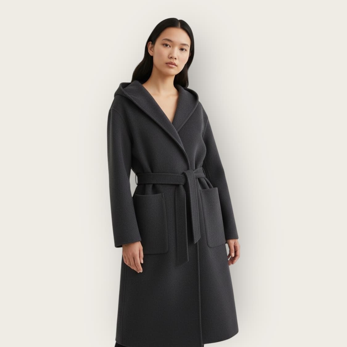 82/ 시스템 19FW 앙고라 캐시미어 벨티드 코트 상품이미지1