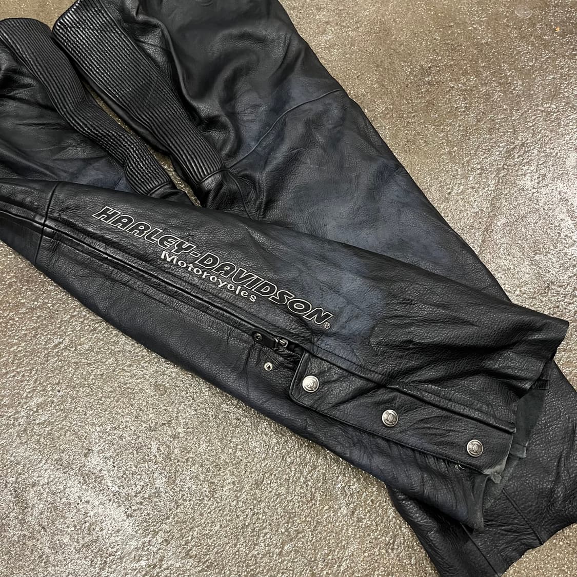 할리데이비슨 가죽 챕스 (XL) 상품이미지5