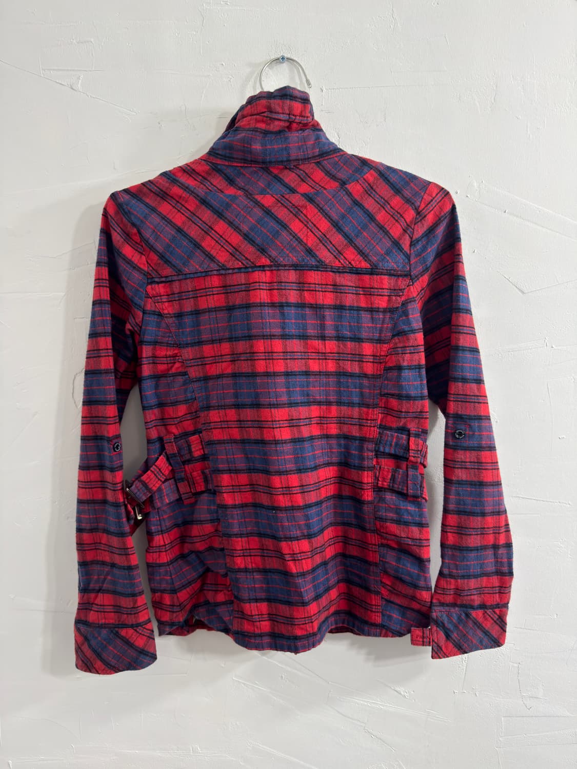 check layered buckle shirt 상품이미지4