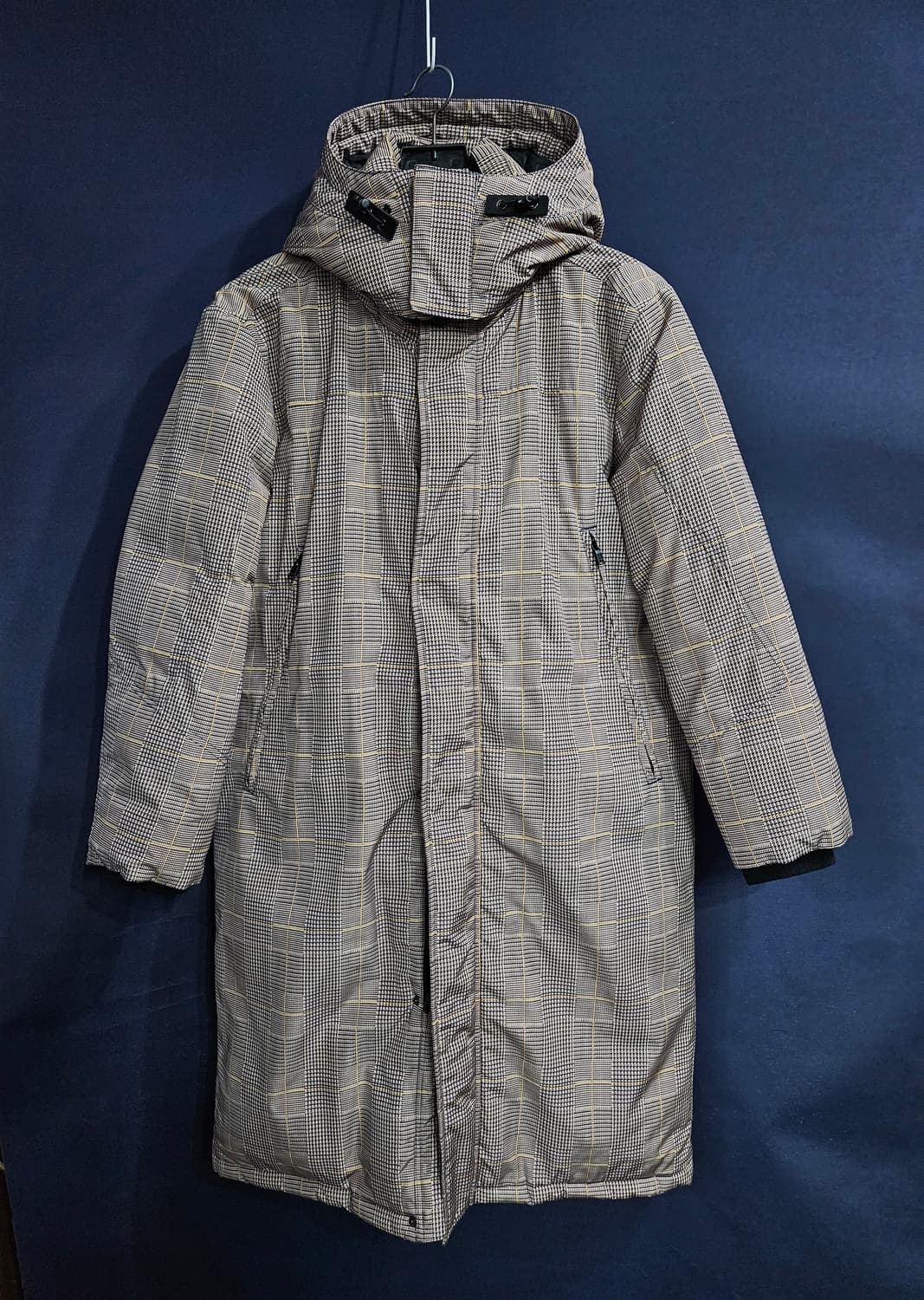 ANDREW 앤듀 스트라이프 체크 남성 100 덕다운  상품이미지1