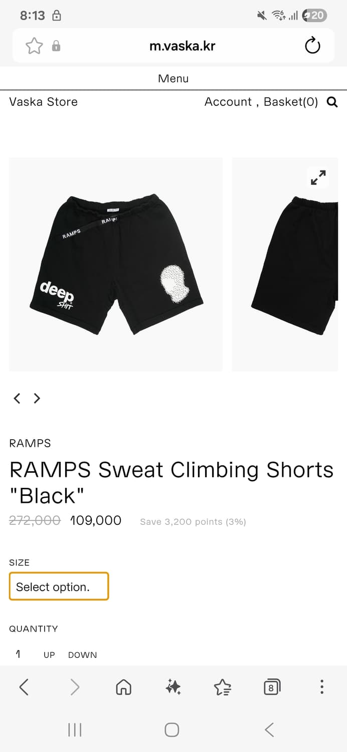 ramps 램스 쇼츠 xl 상품이미지2