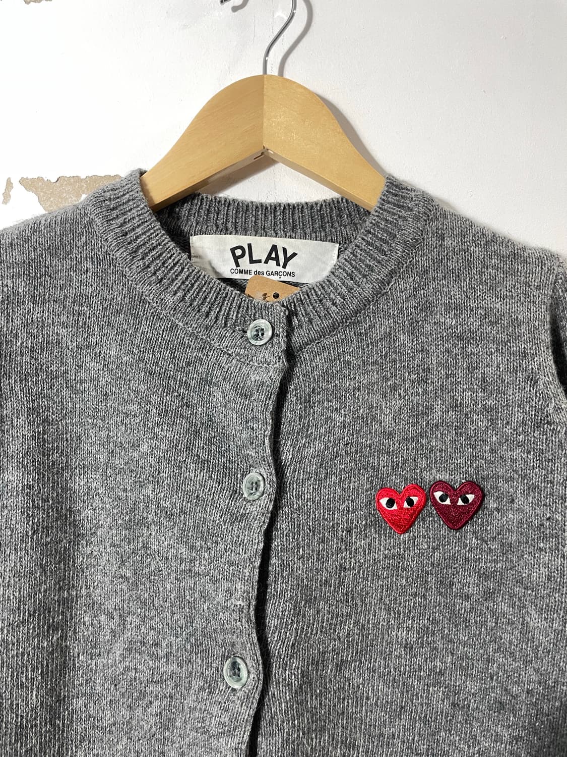 꼼데가르송 플레이 더블로고 가디건 상품이미지3