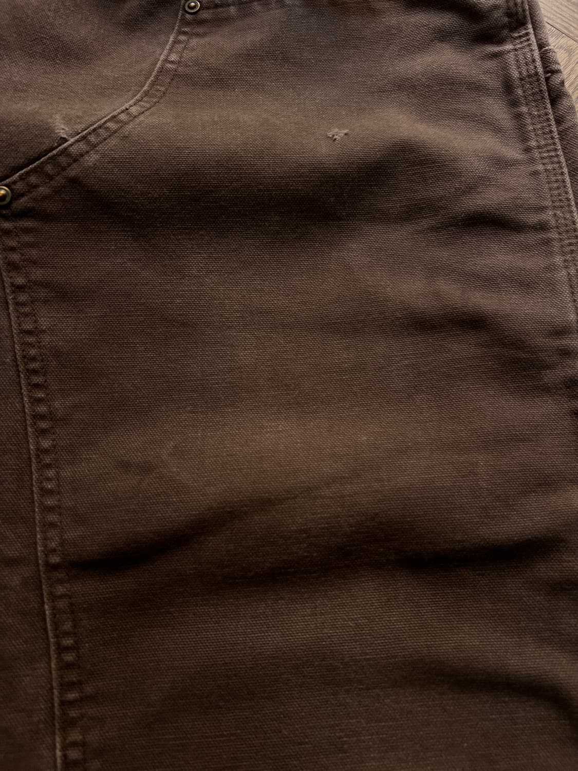 [32]칼하트 USA 덩가리핏 다크브라운 더블니 워크 팬츠 상품이미지5