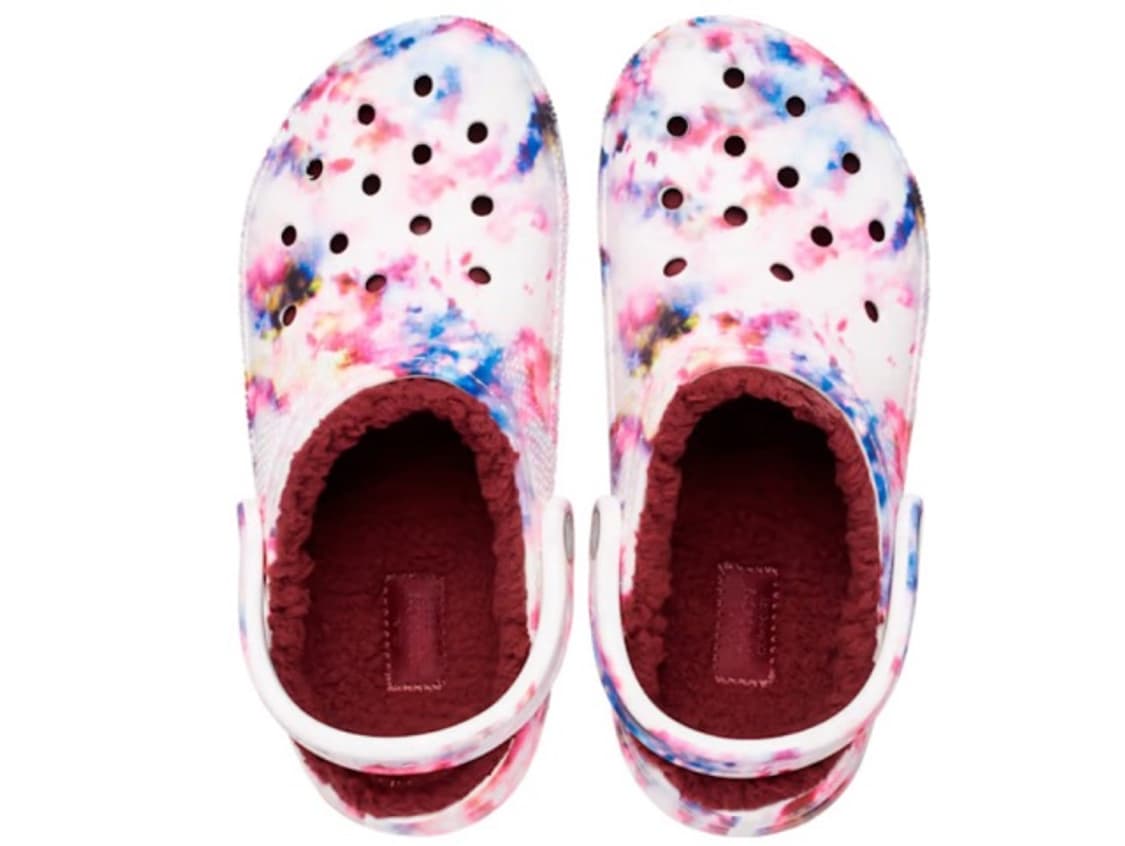 (235~240mm) 크록스 클래식 라인드 타이다이 클로그 털 슬리퍼 상품이미지3