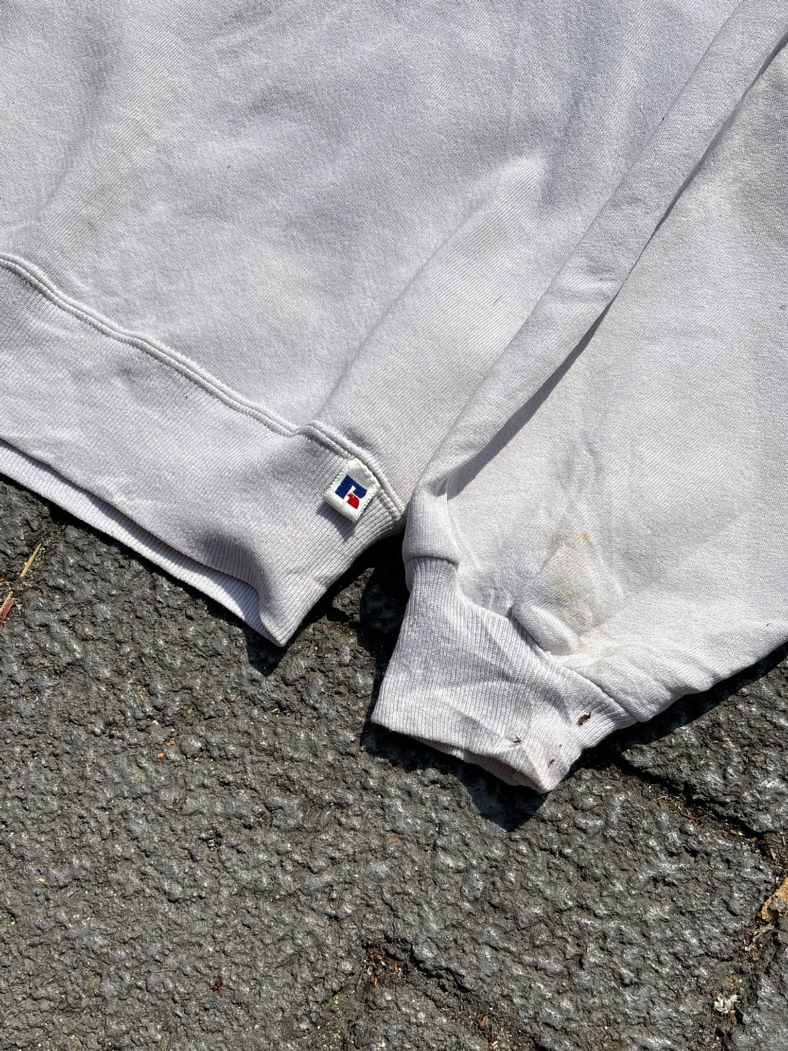 MADE IN USA 🇺🇸 90‘s 러셀 맨투맨 화이트 블랭크 상품이미지6