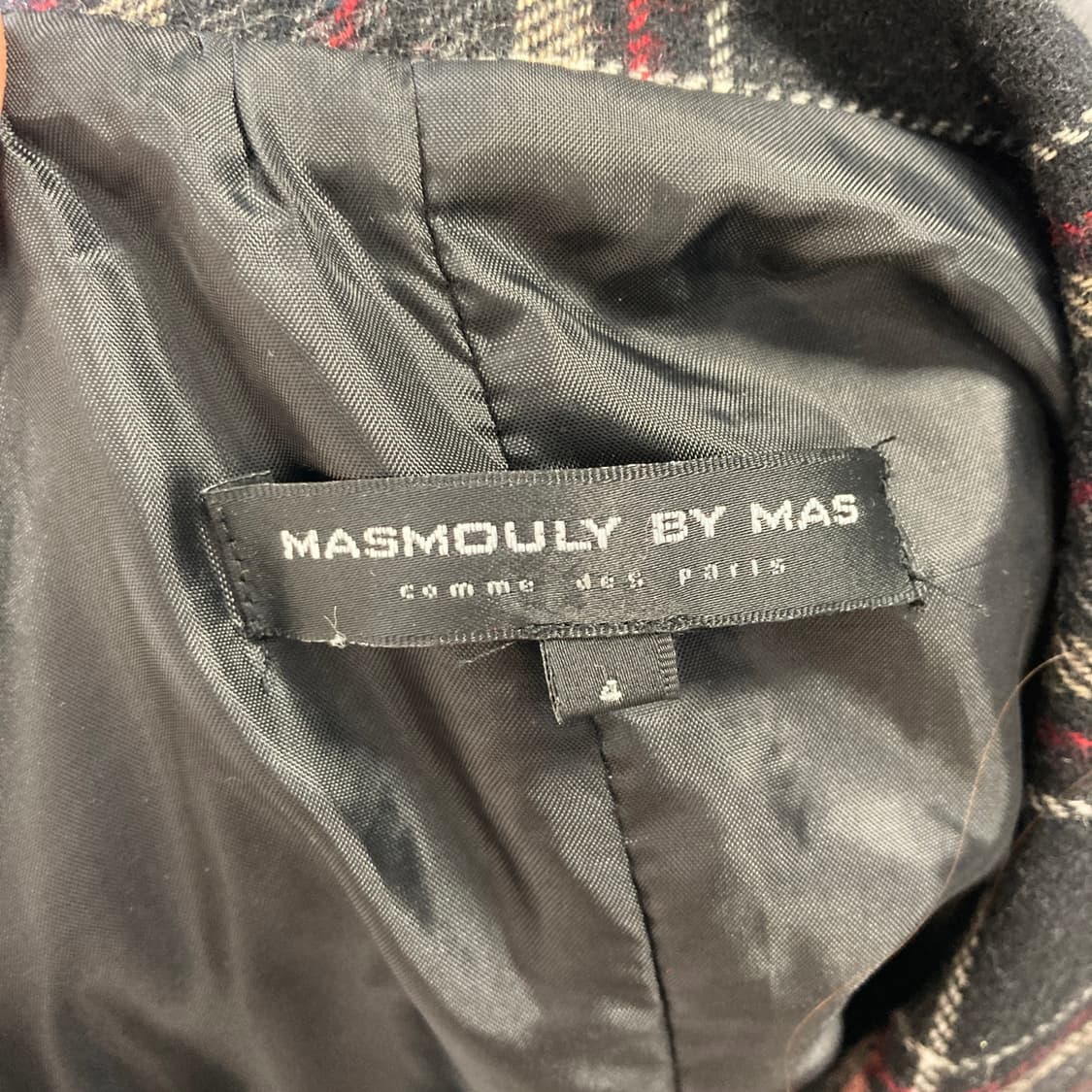 MASMOULY by MAS 체크자켓 XS 상품이미지4