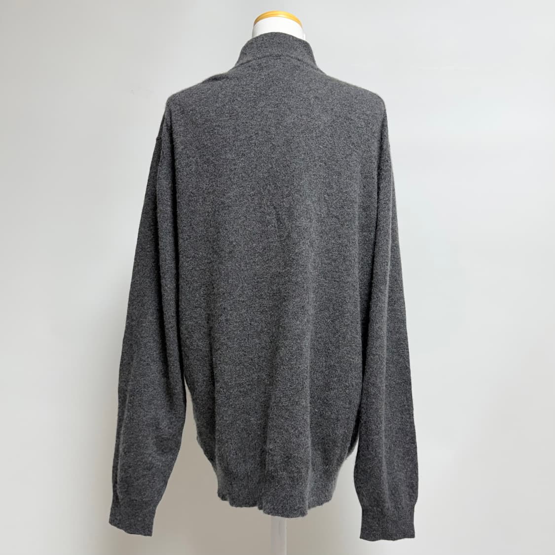 [캐시미어 100%] 차콜 그레이 하프넥 니트 LL 상품이미지3