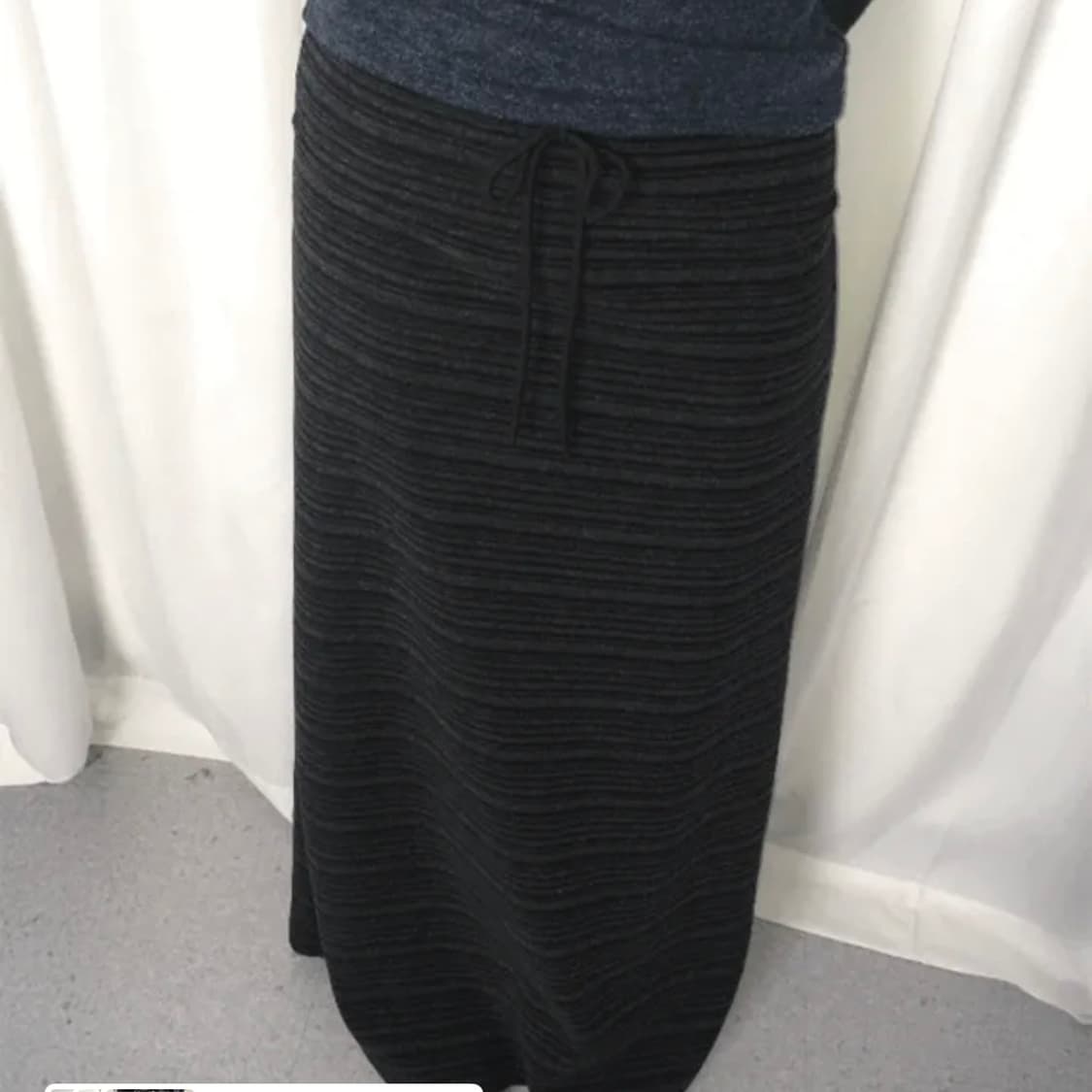 포하우스 패럴 밴딩 스트라이프 맥시 롱스커트 상품이미지2