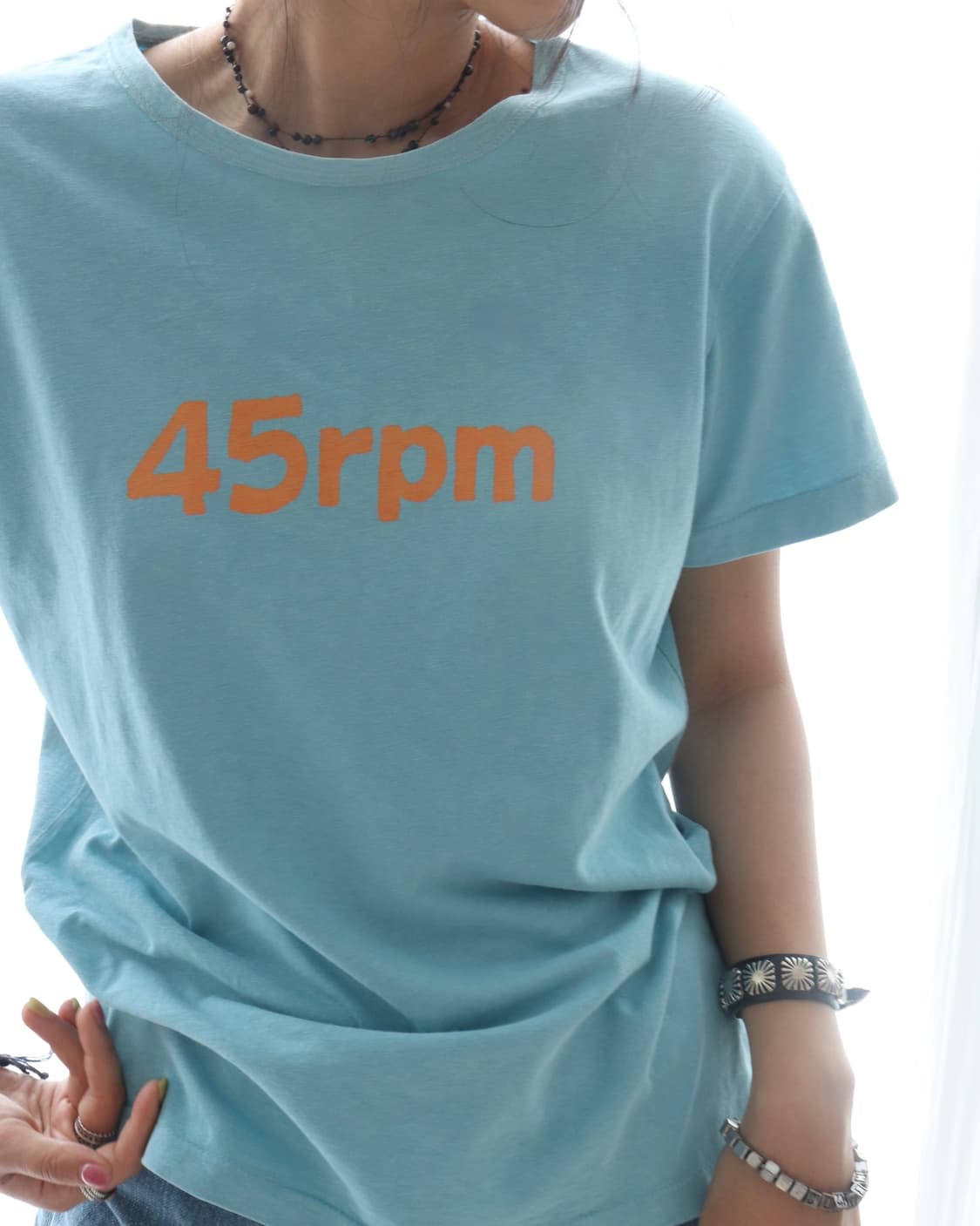 [45rpm] Blue & Orange Logo T-Shirt 상품이미지2