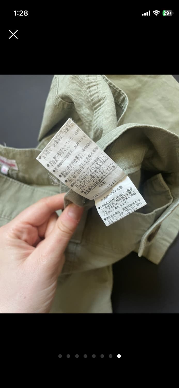 일본 빈티지 카고 7부 바지 S 상품이미지6