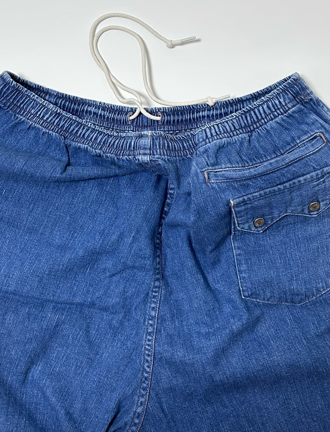 S) 오어슬로우 빔즈별주 한정판 데님 인디고 이지쇼츠  상품이미지6
