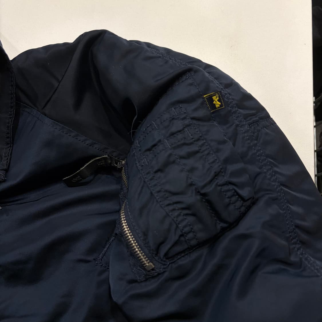 [L] 알파인더스트리 N3B 네이비 패딩 코트 B907 상품이미지4