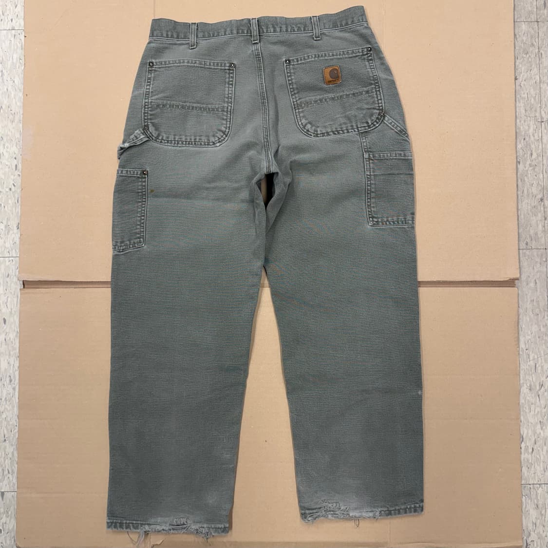 칼하트 B136 MOS 더블니 카펜터 팬츠 모스그린 상품이미지6