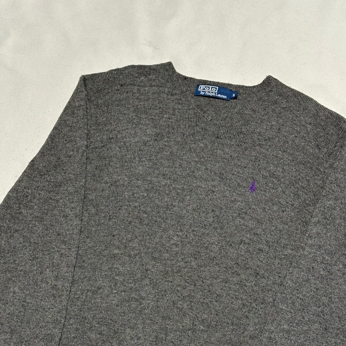 S 폴로랄프로렌 그레이 브이넥 니트 상품이미지1