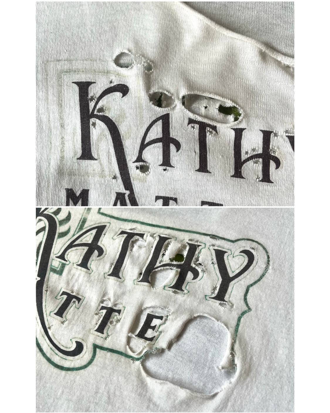 1990s KATHY MATTEA 1/2 USA Boro T-Shirt 상품이미지10