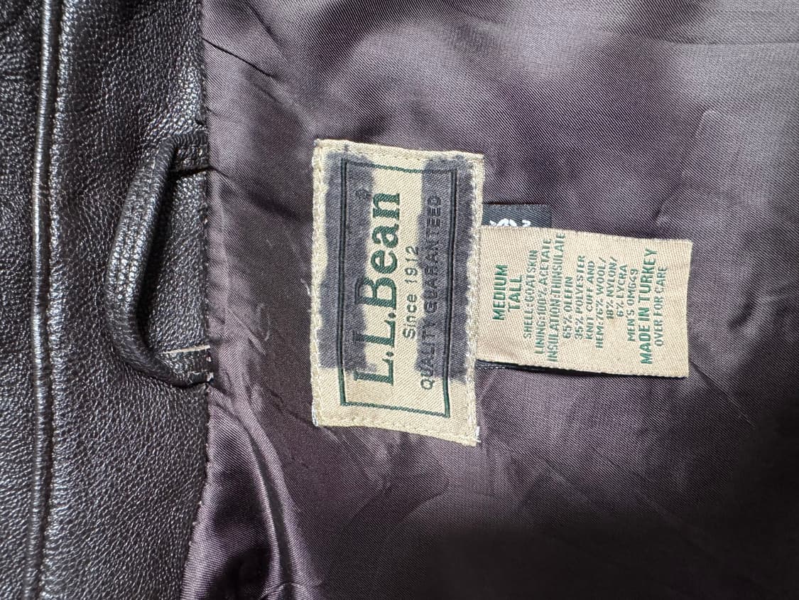 L.L.Bean 가죽 자켓 XL 갈색 상품이미지4