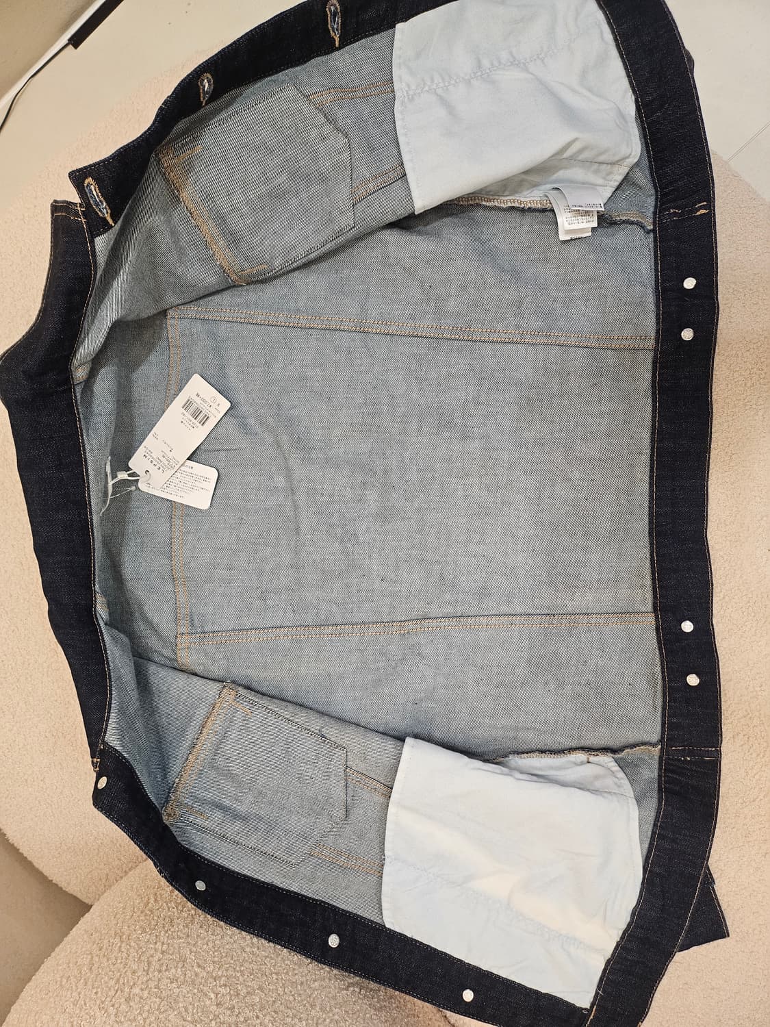 새상품/일본(55-66) 레프심 오리지널 여성 데님 청 자켓 상품이미지3