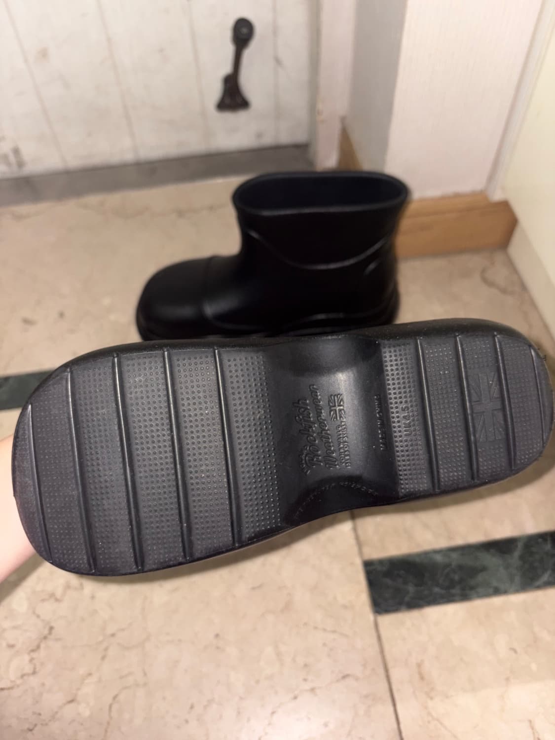 락피쉬 블랙 레인부츠  상품이미지2