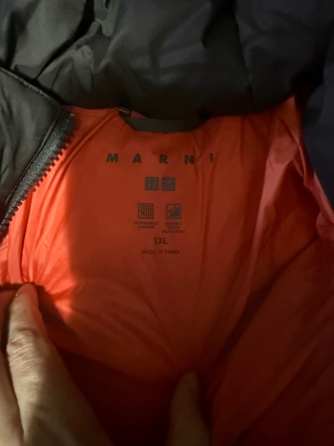 2XL 유니클로 마르니 패딩 오렌지 상품이미지5