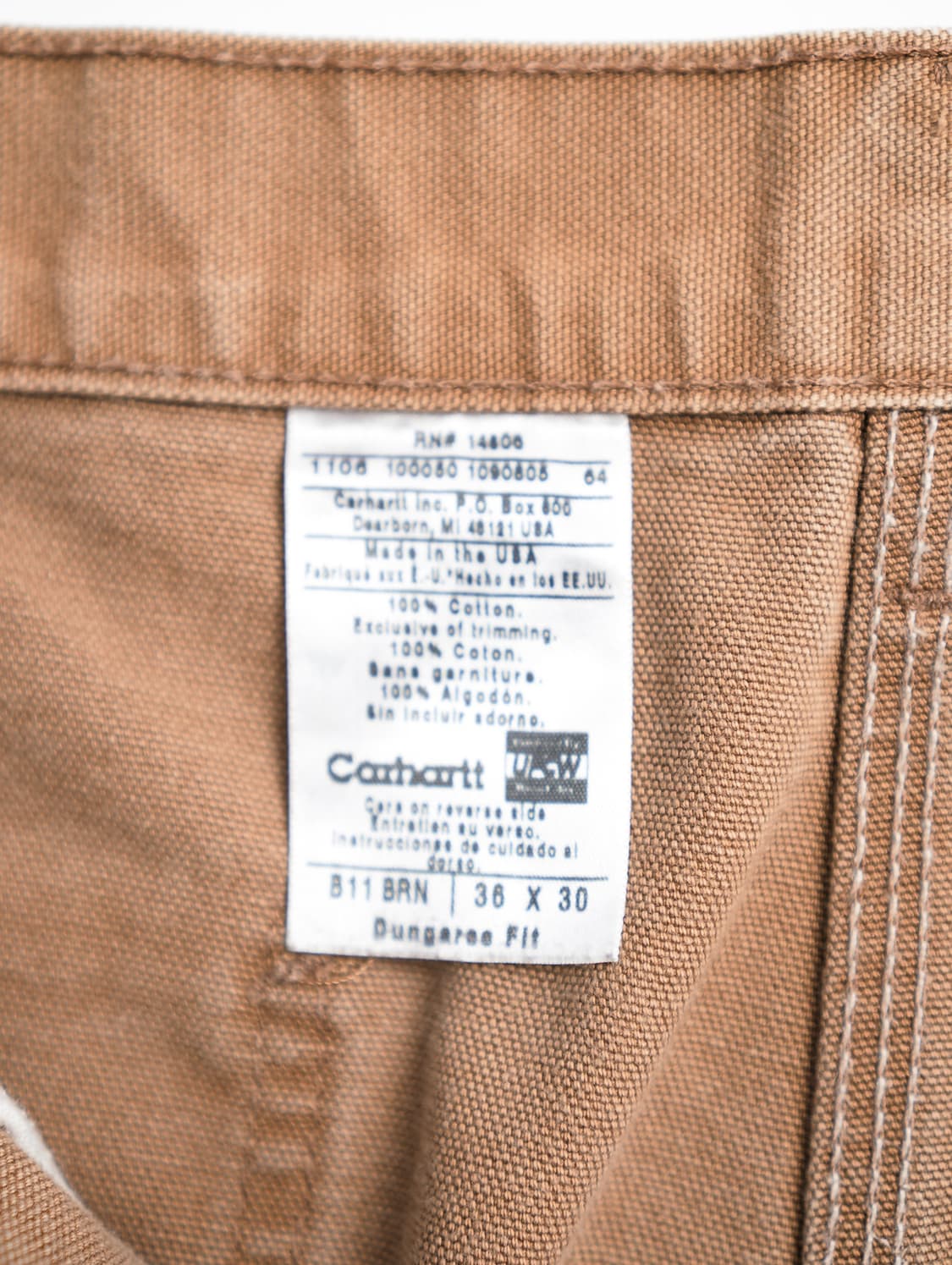 90’s Carhartt B11 Capender Work Pants 상품이미지3