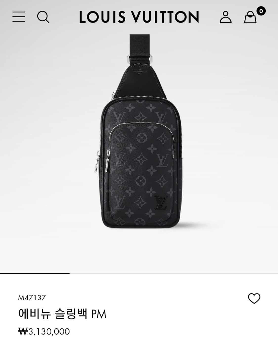 루이비통 이클립스 에비뉴 슬링백PM 신형 상품이미지2