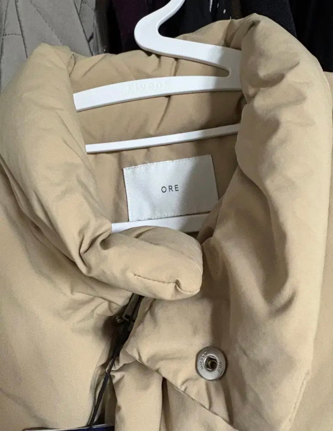 Ore 오어 아츄 패딩 크림옐로우 상품이미지3