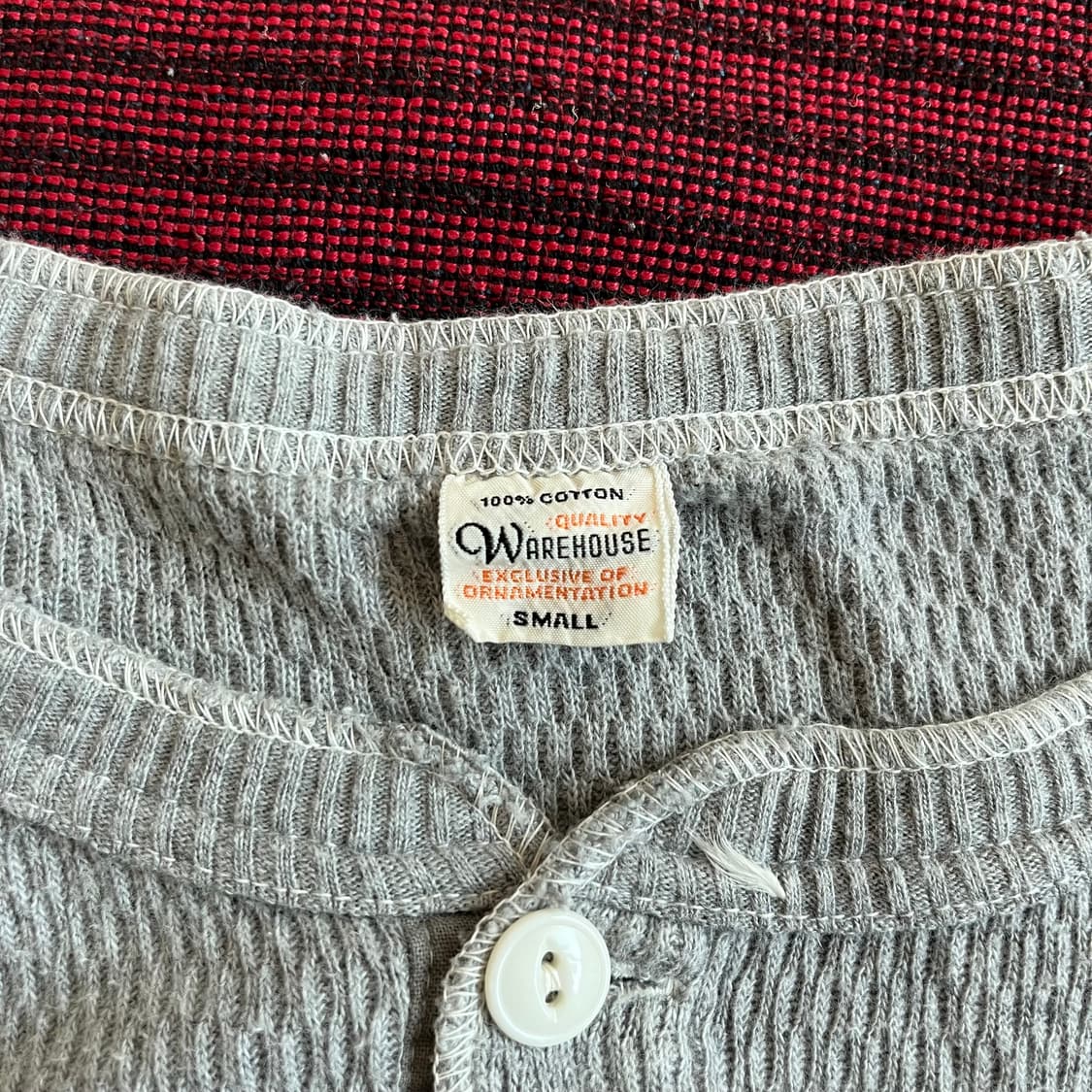 웨어하우스 헨리넥 써멀 와플 긴팔 롱슬리브 Warehouse 상품이미지4